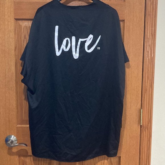 Victoria's Secret Other - VICTORIA'S SECRET Women's One Size Sexy Valentine LOVE Black Wrap Kimono Robe